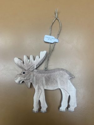 Ornament - Moose Wooden