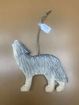 Wooden Ornament - Wolf