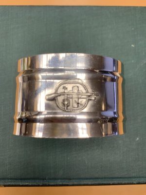 Sterling Silver Cuff with Museum Logo - Medium - Image 2