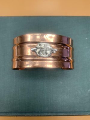 Copper Cuff with Museum Logo - Medium - Image 2